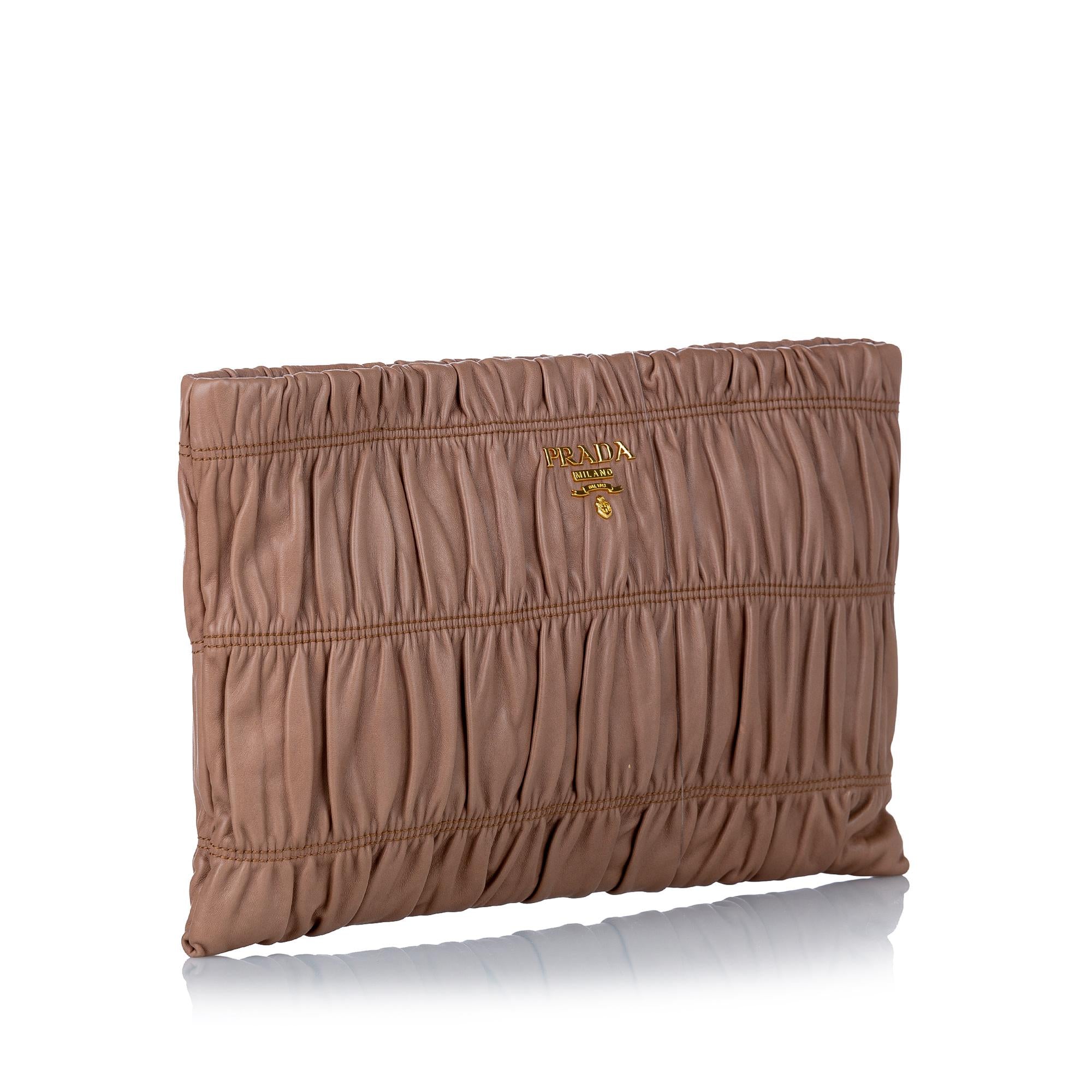 Prada Nappa Gaufre Clutch Bag (SHG-37588)