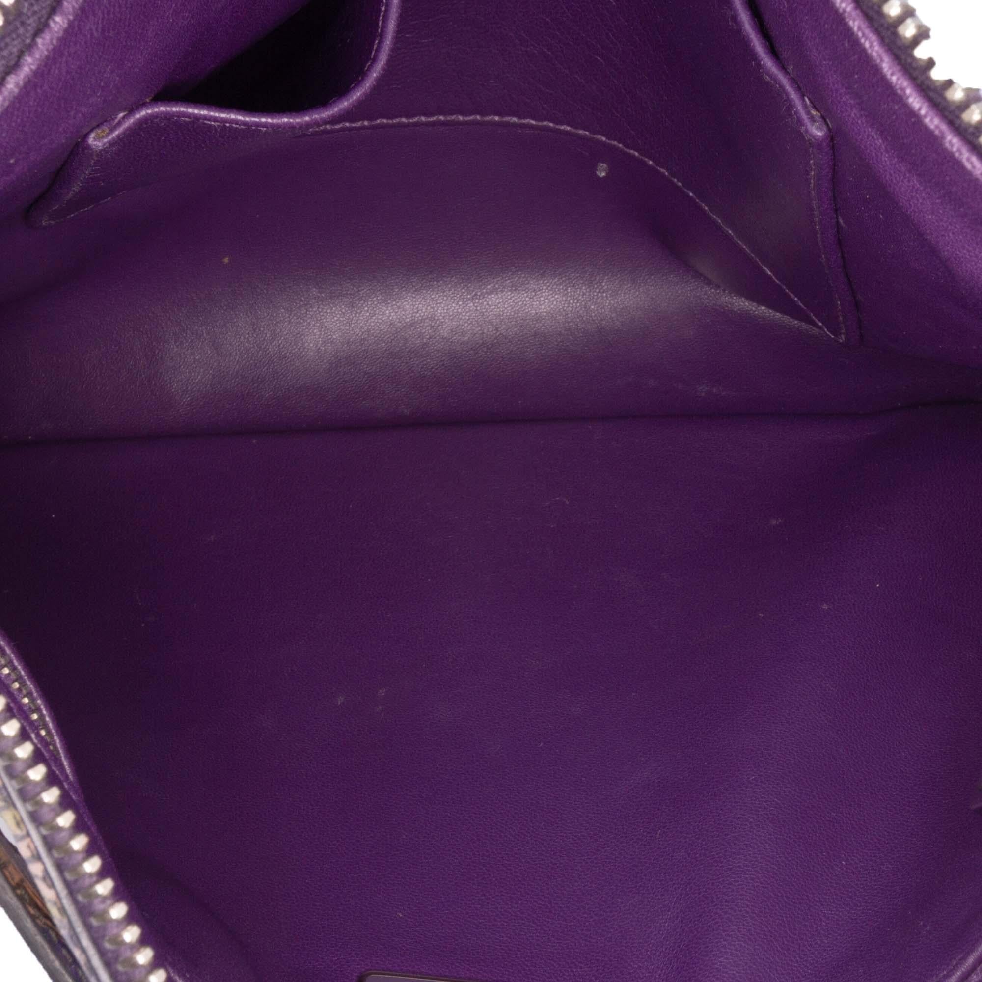 Prada Saffiano Stampa Floral Clutch