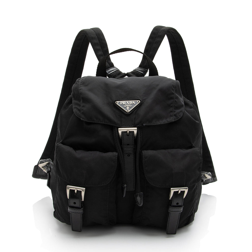Prada Tessuto Double Pocket Medium Backpack (SHF-EHKQ1z)