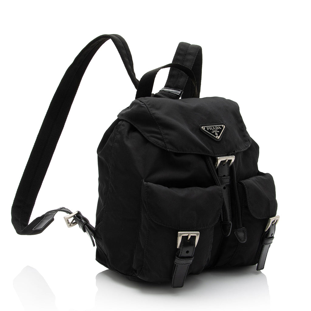 Prada Tessuto Double Pocket Medium Backpack (SHF-EHKQ1z)