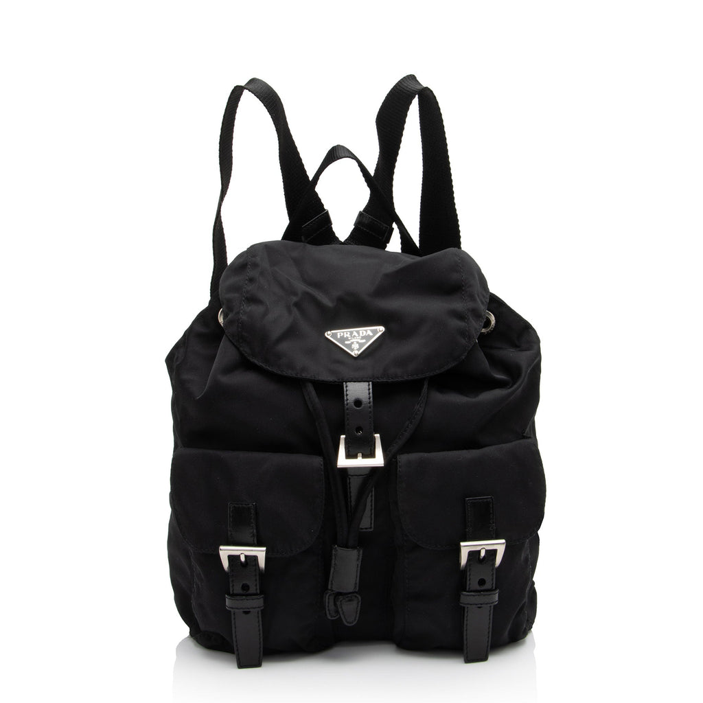 Prada Tessuto Double Pocket Small Backpack (SHF-wNk9mi)