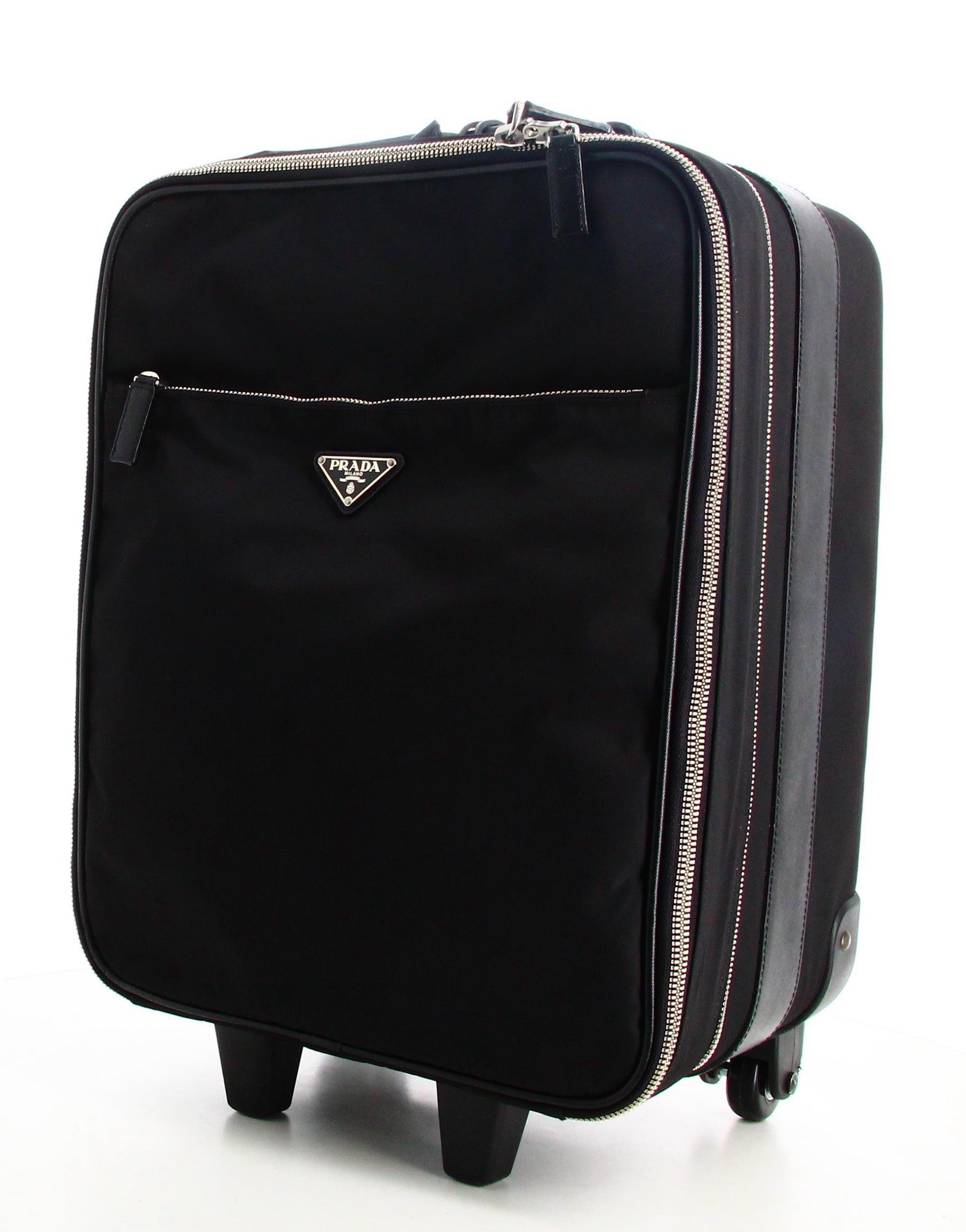 PRADA TESSUTO SAFFIANO TIMMED LUGGAGE