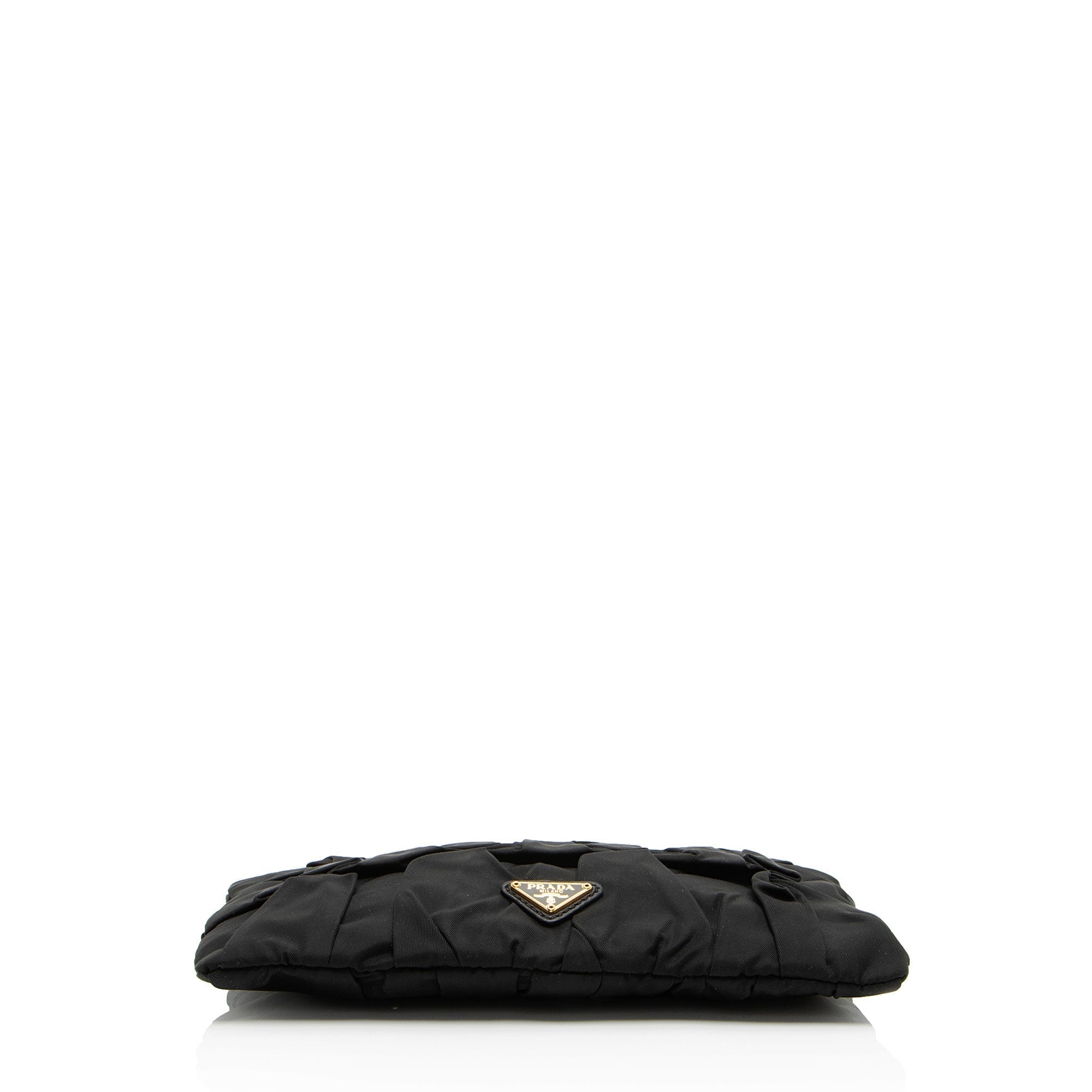 Prada Tessuto Origami Diamond Pleated Clutch