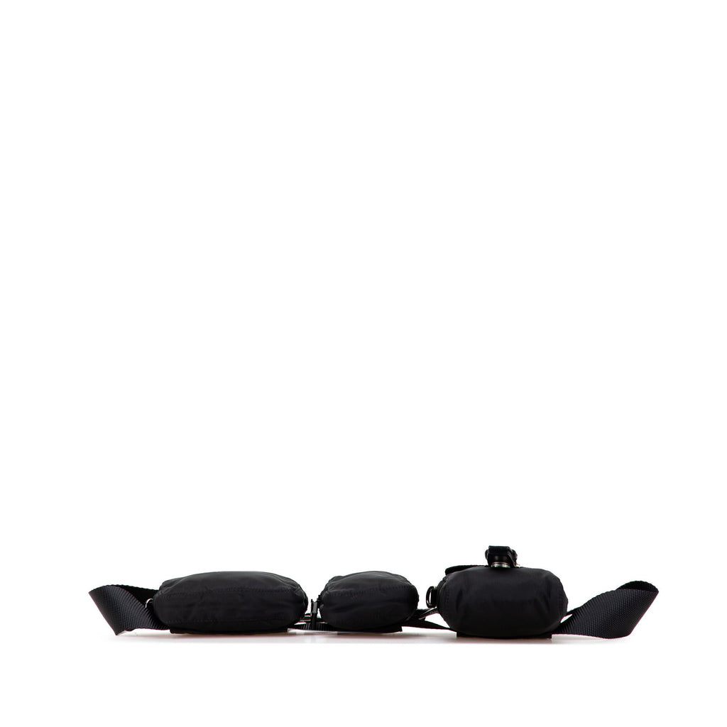 Prada Tessuto Triple Pouch Belt Bag