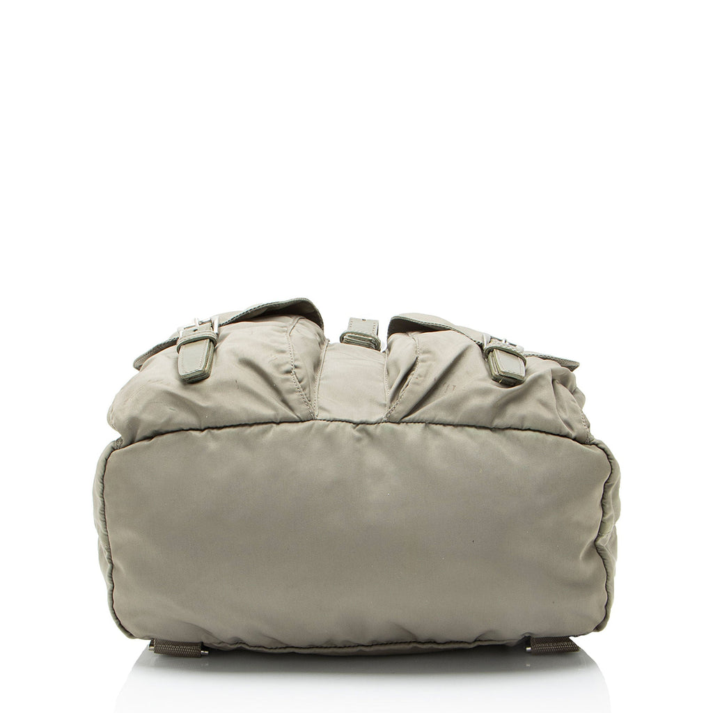 Prada Vintage Tessuto Double Pocket Small Backpack