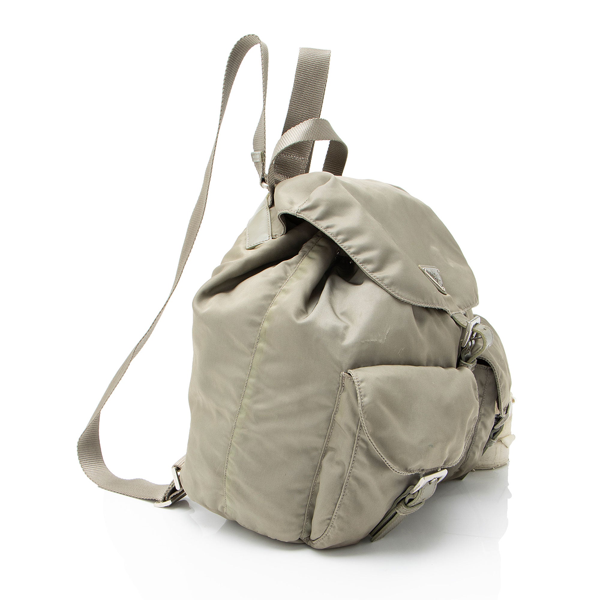Prada Vintage Tessuto Double Pocket Small Backpack