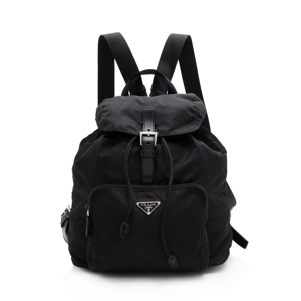 Prada Vintage Tessuto Front Pocket Backpack (SHF-22985)