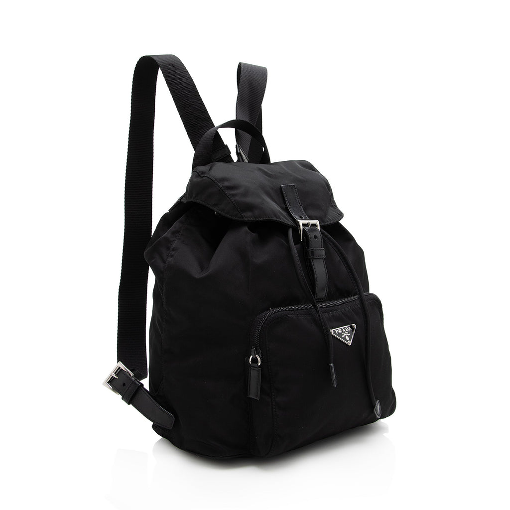 Prada Vintage Tessuto Front Pocket Backpack (SHF-22985)
