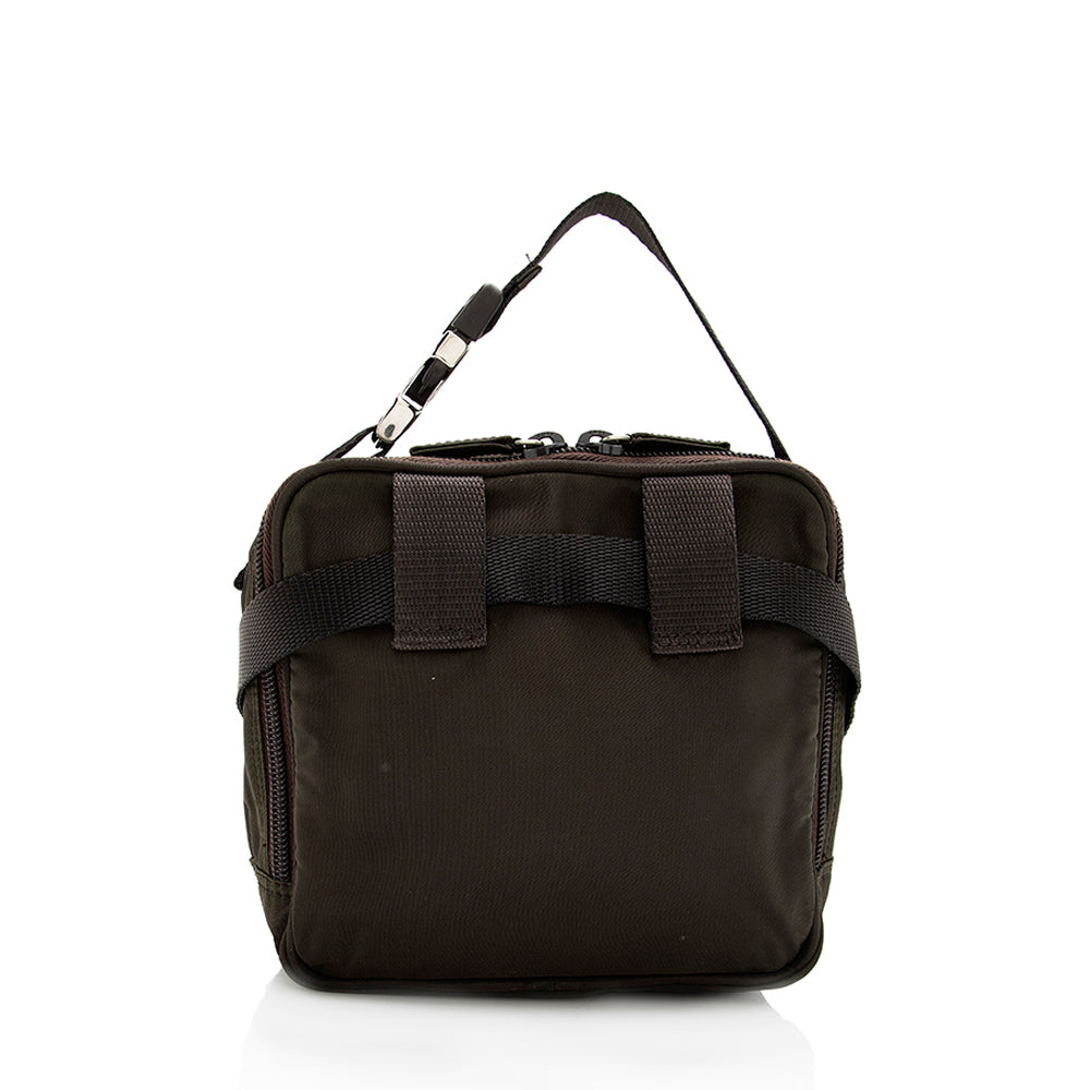 Prada Vintage Tessuto Square Belt Bag (SHF-18233)