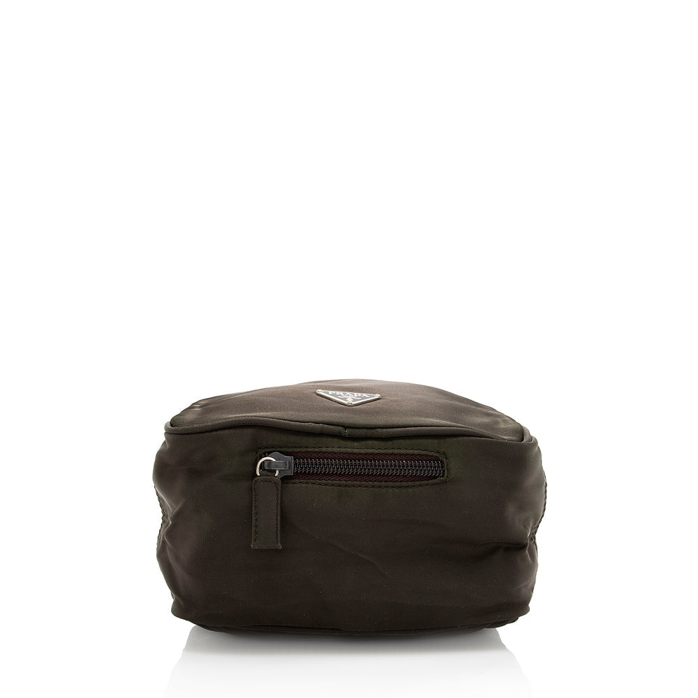 Prada Vintage Tessuto Square Belt Bag (SHF-18233)