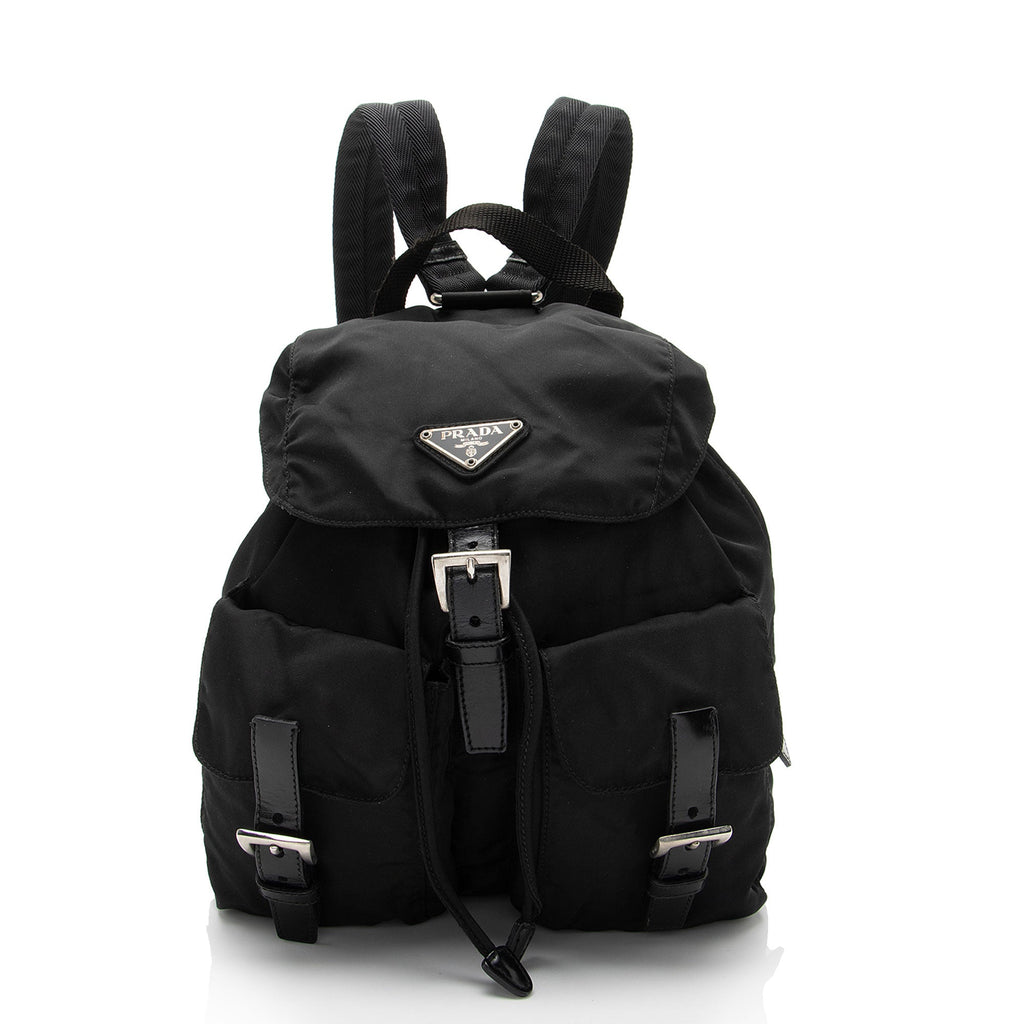 Prada Vintage Vela Double Pocket Small Backpack (SHF-CSDmuA)