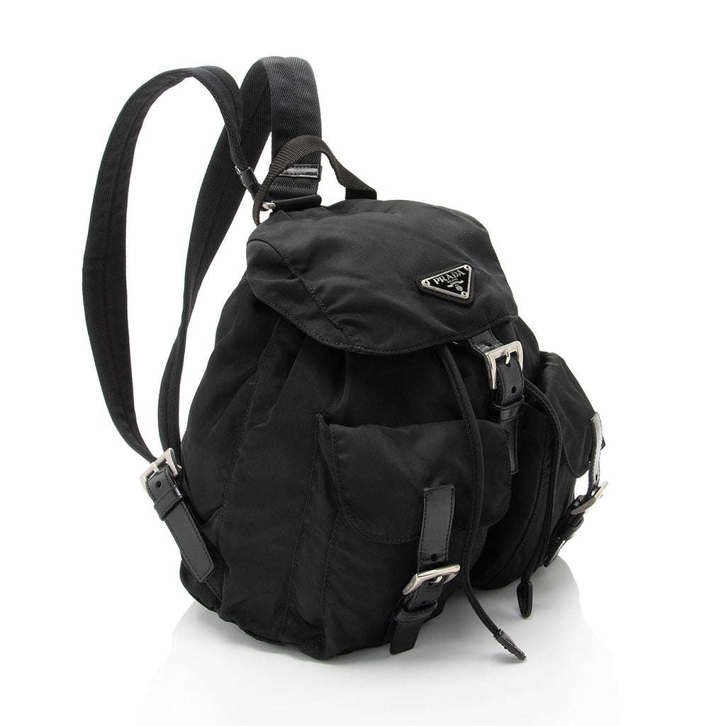 Prada Vintage Vela Double Pocket Small Backpack (SHF-CSDmuA)