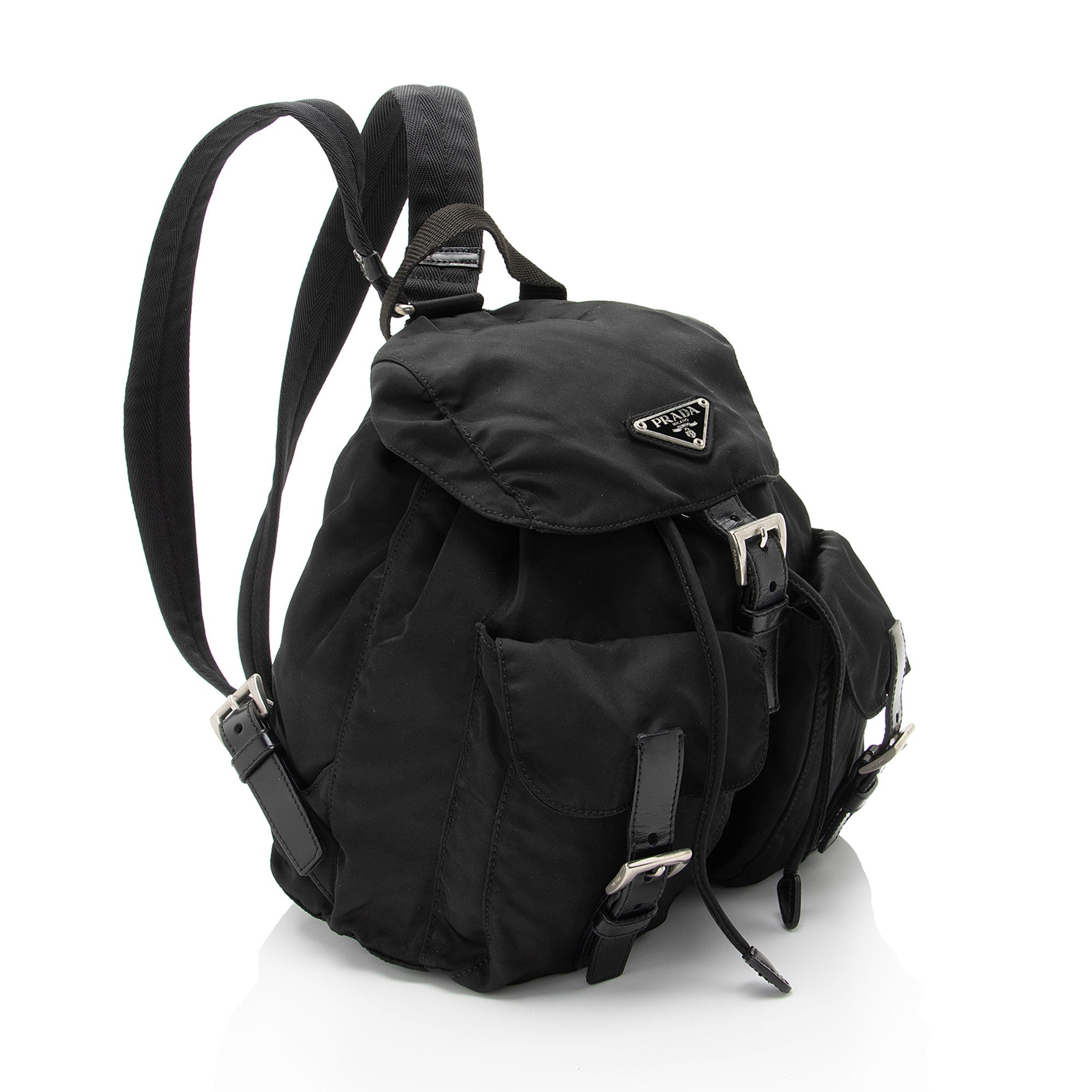 Prada Vintage Vela Double Pocket Small Backpack (SHF-CSDmuA)