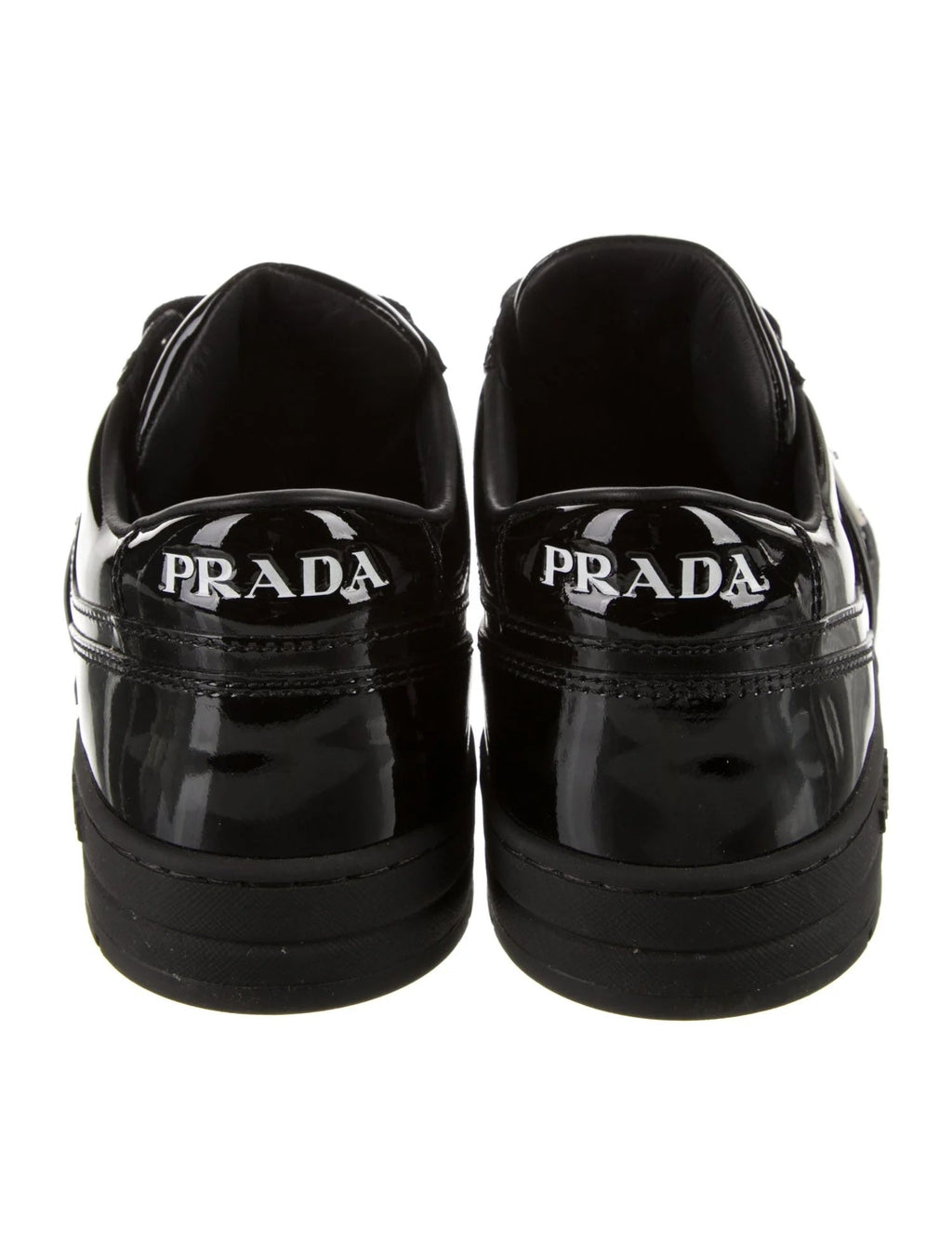 PRADA DOWNTOWN PATENT LEATHER SNEAKERS