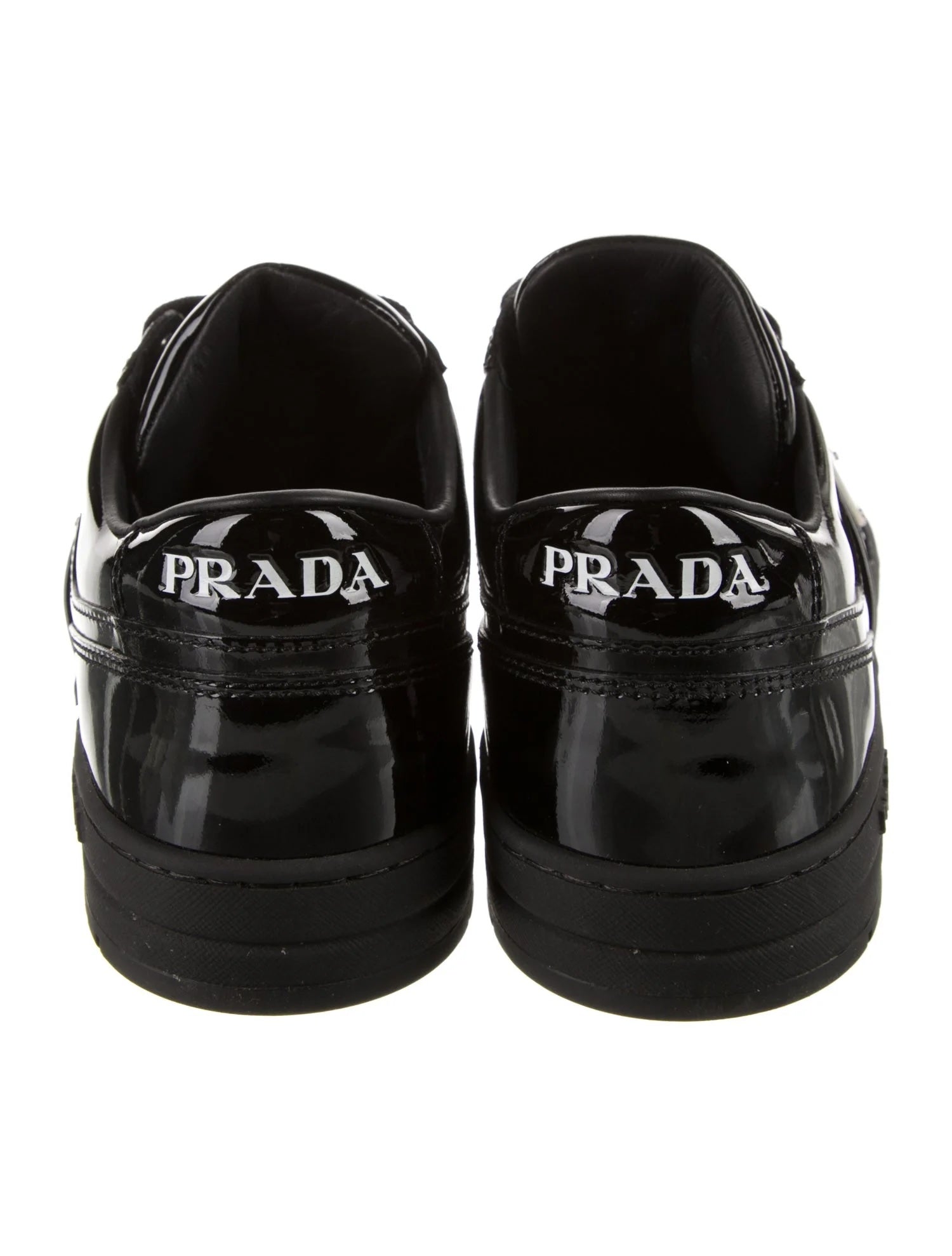 PRADA DOWNTOWN PATENT LEATHER SNEAKERS