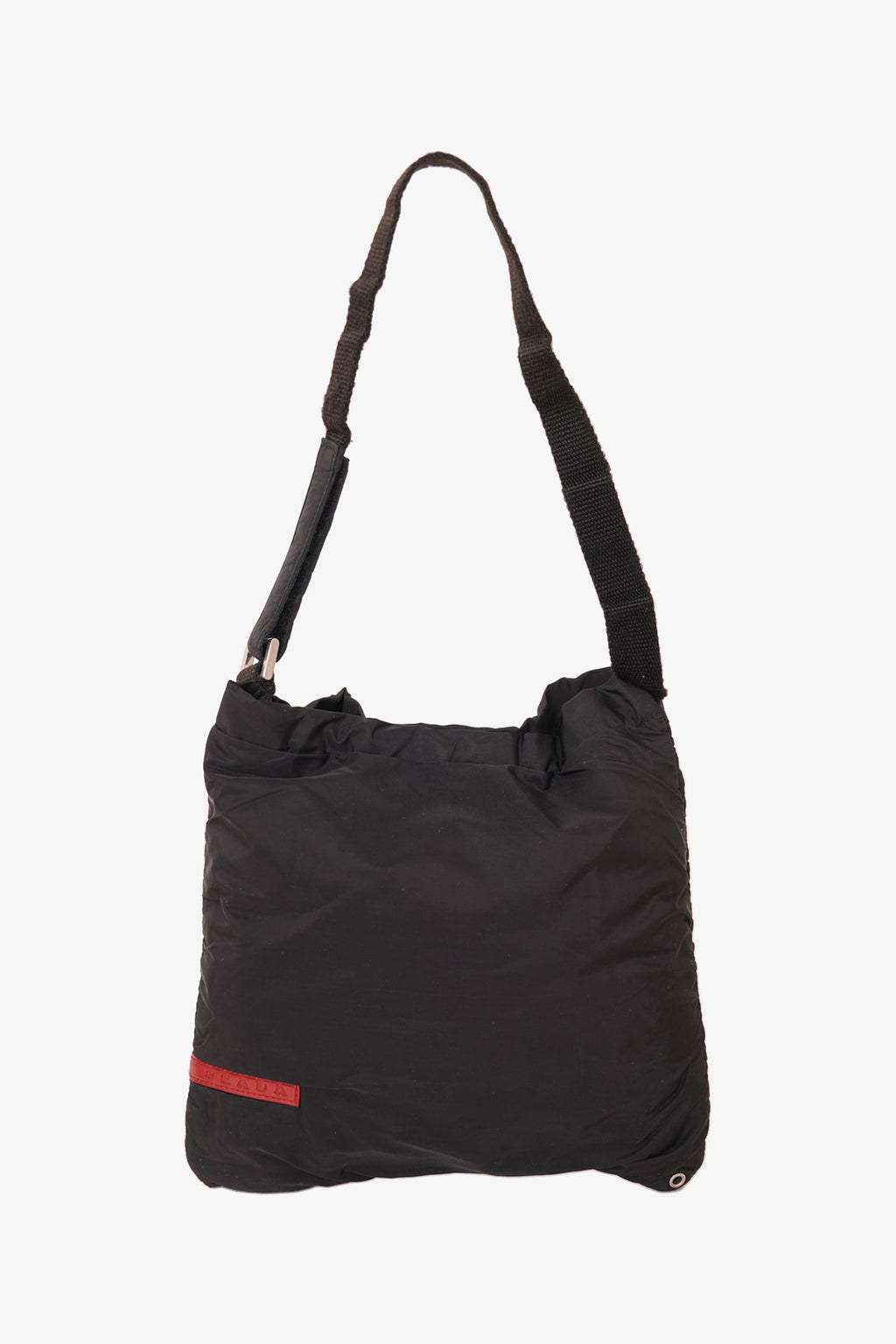 Prada 2010 Black Nylon Shoulder Bag Mini