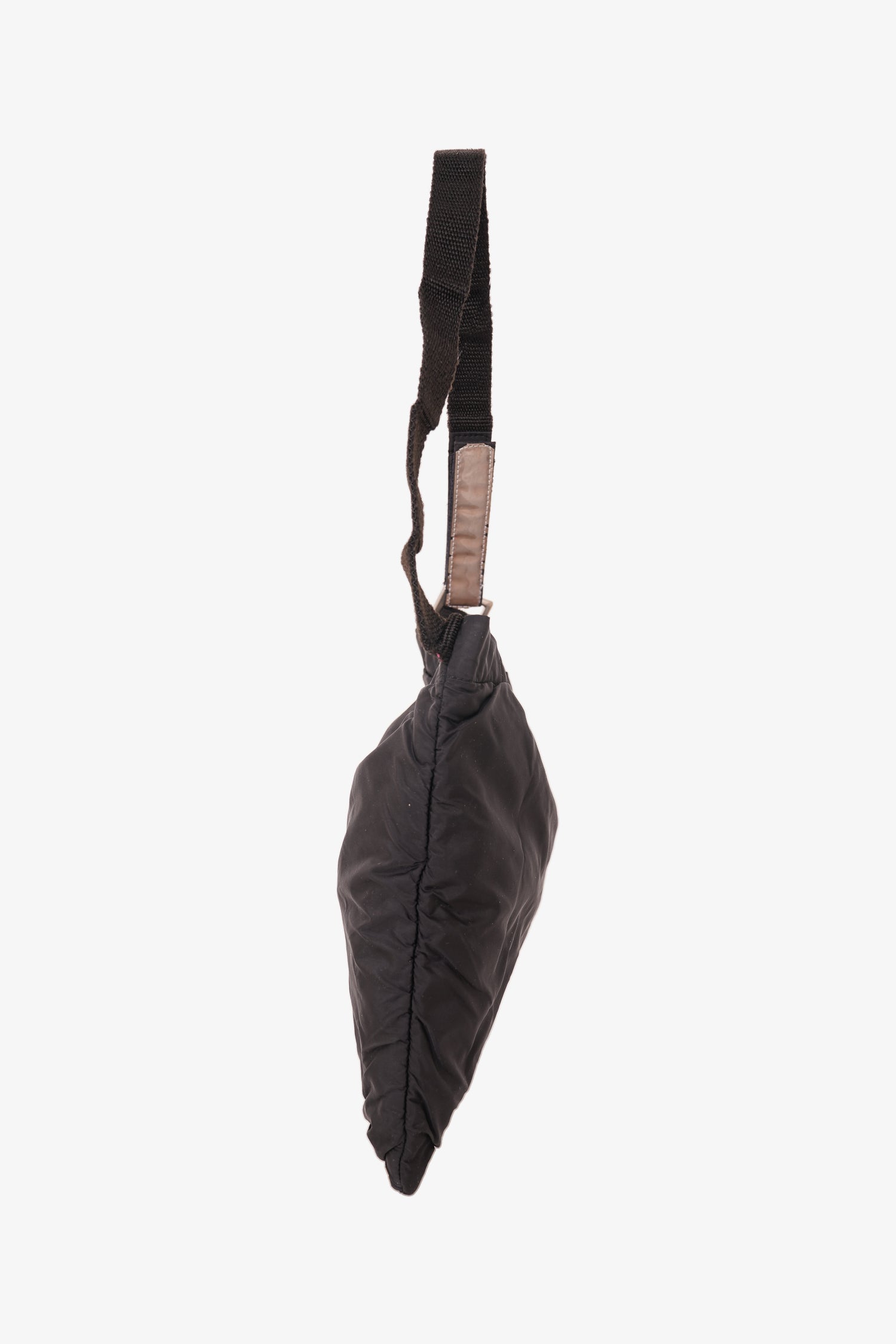 Prada 2010 Black Nylon Shoulder Bag Mini