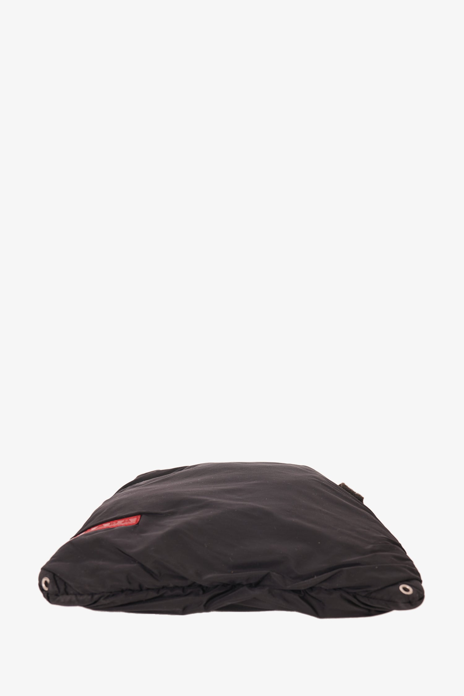 Prada 2010 Black Nylon Shoulder Bag Mini