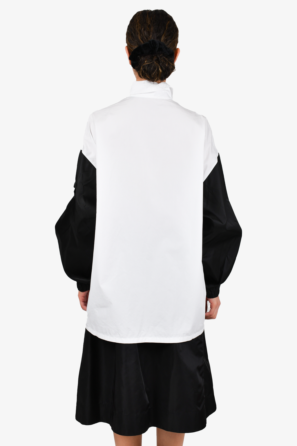 Prada 2021 White/Black Button Down Shirt Size 42
