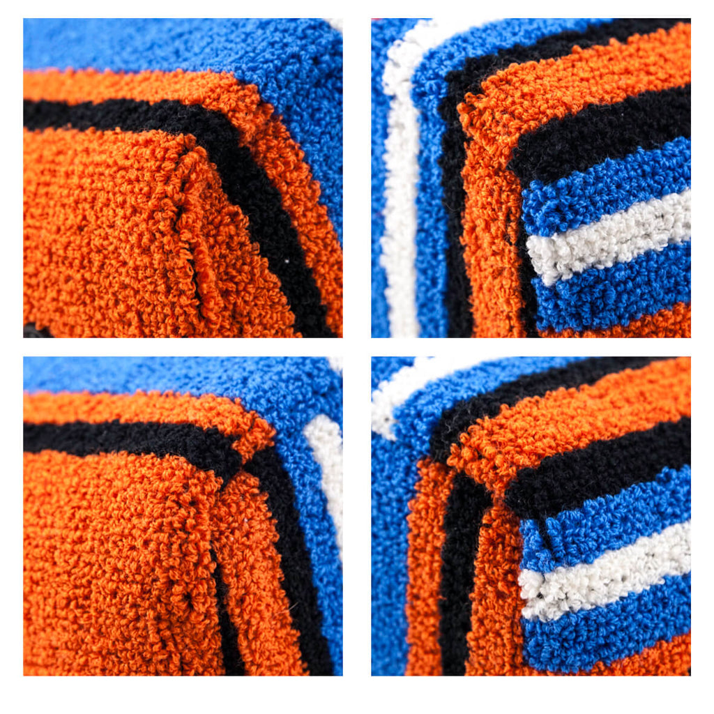 Prada Arancio Terrycloth Bayadere Stripe Bag