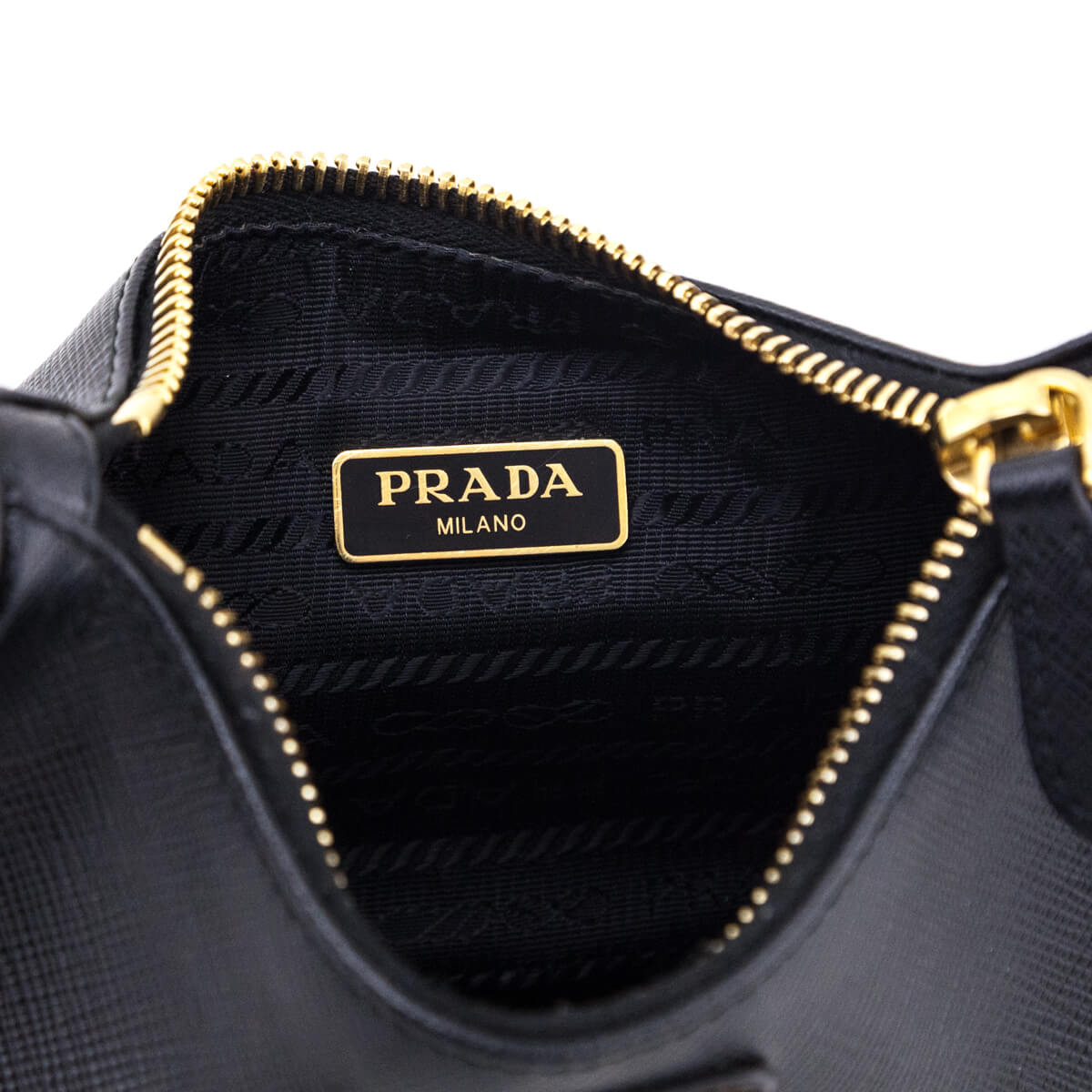 Prada Black Saffiano Lux Mini Shoulder Bag