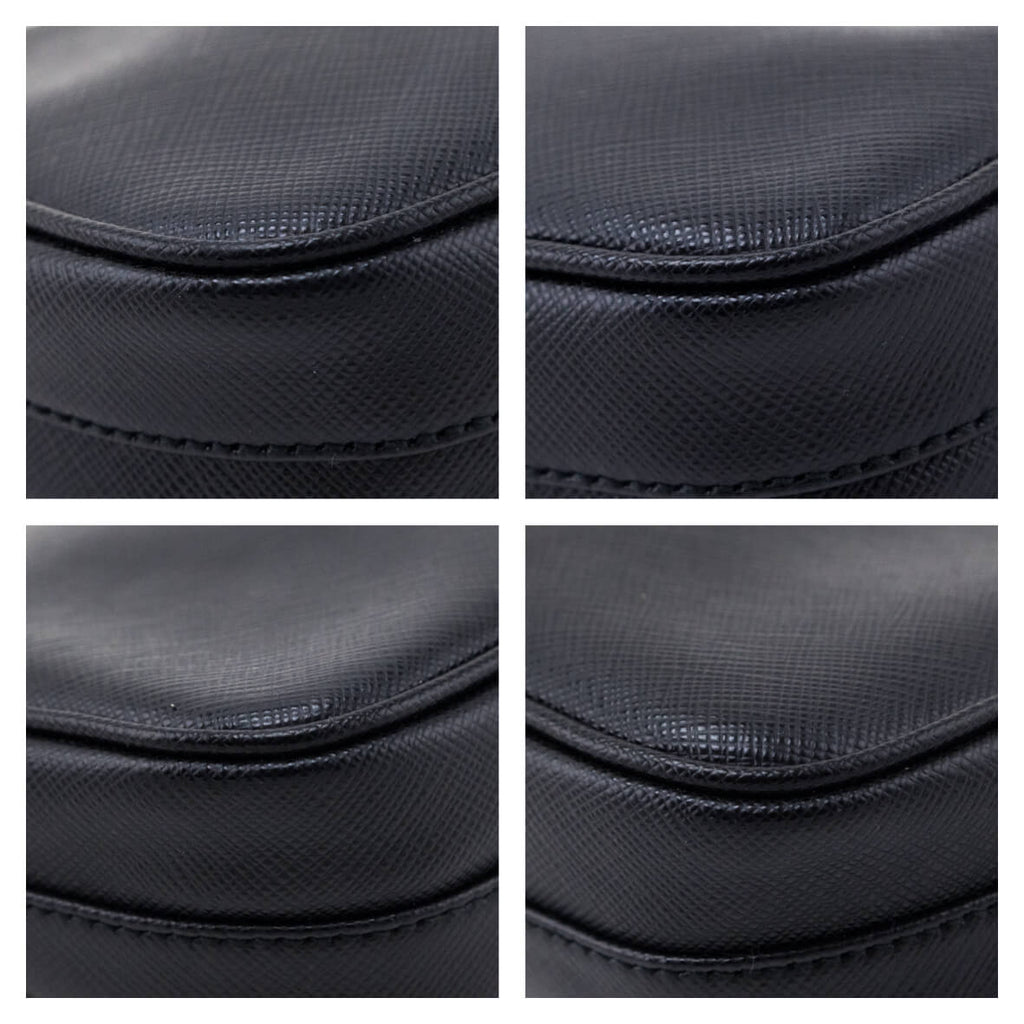 Prada Black Saffiano Lux Mini Shoulder Bag