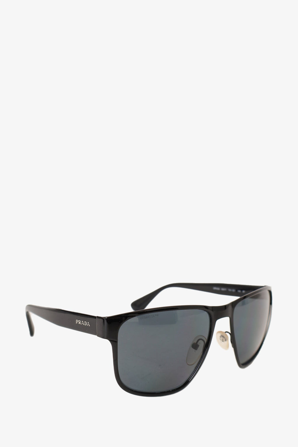 Prada Black Square Frame Logo Plaque