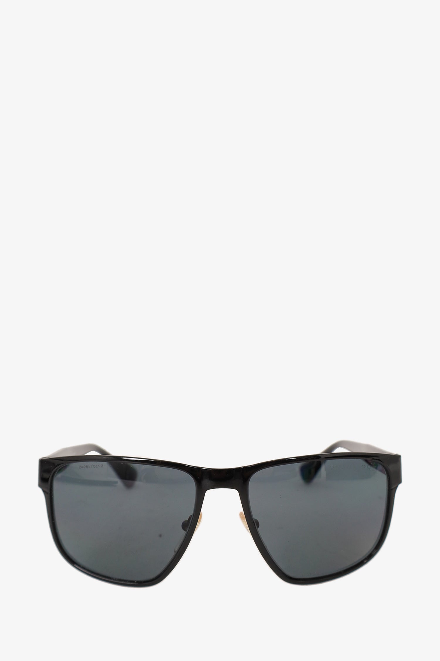 Prada Black Square Frame Logo Plaque