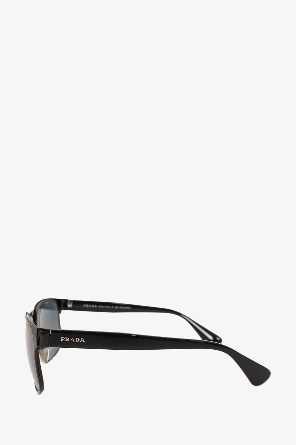 Prada Black Square Frame Logo Plaque