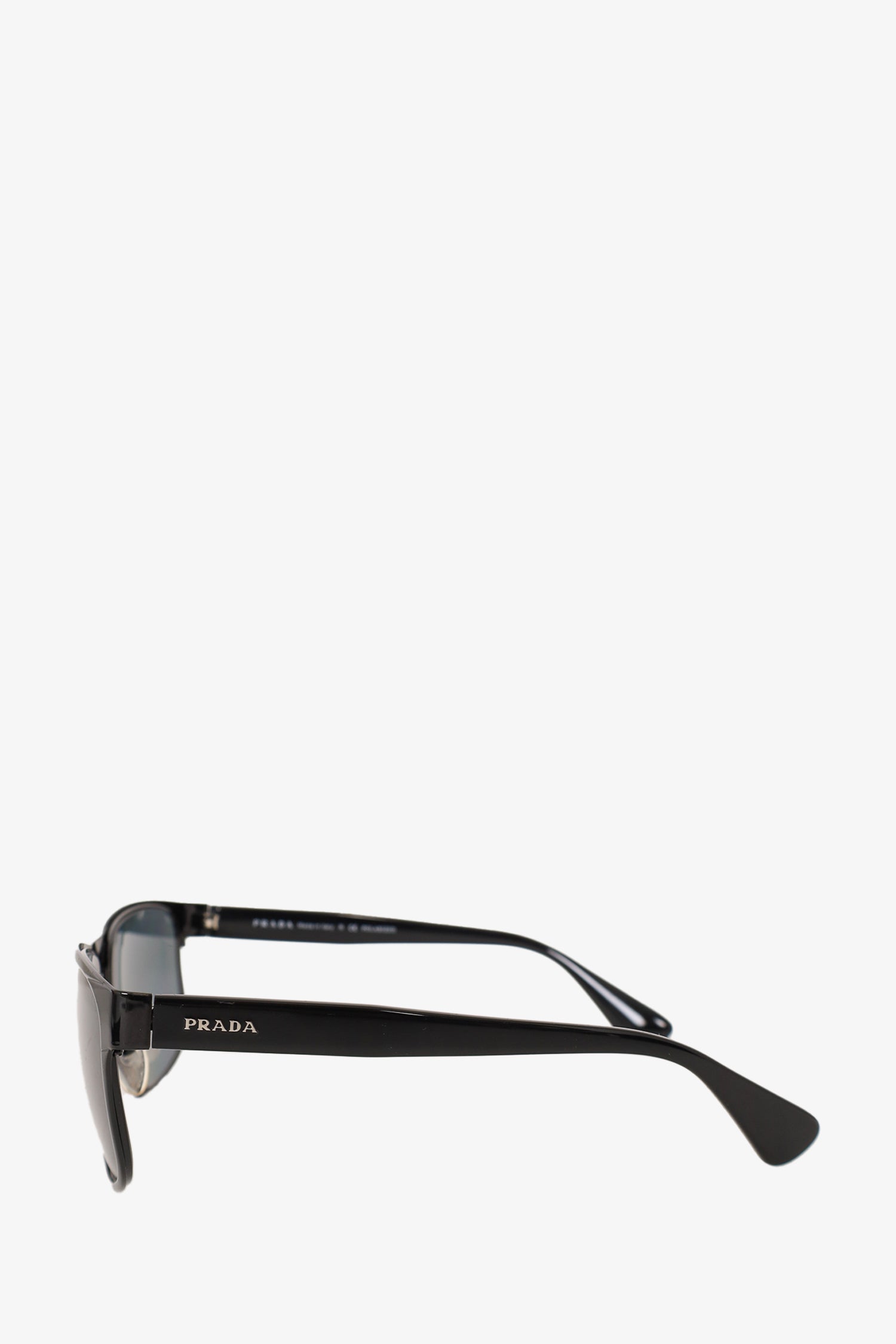 Prada Black Square Frame Logo Plaque