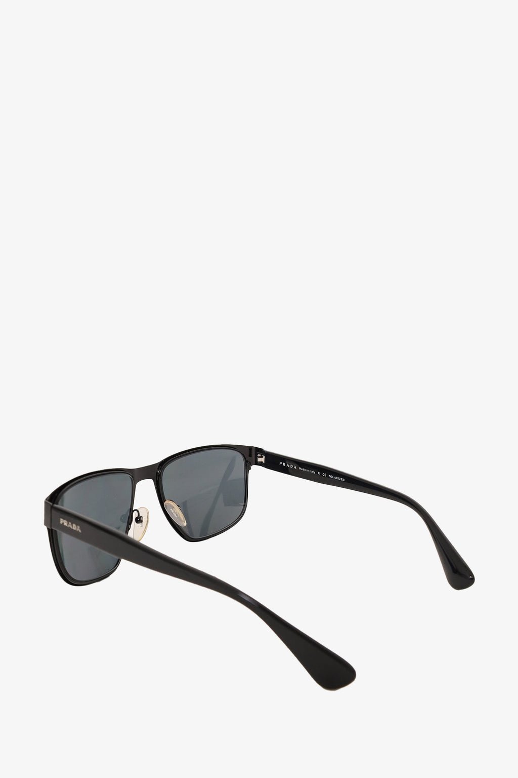 Prada Black Square Frame Logo Plaque