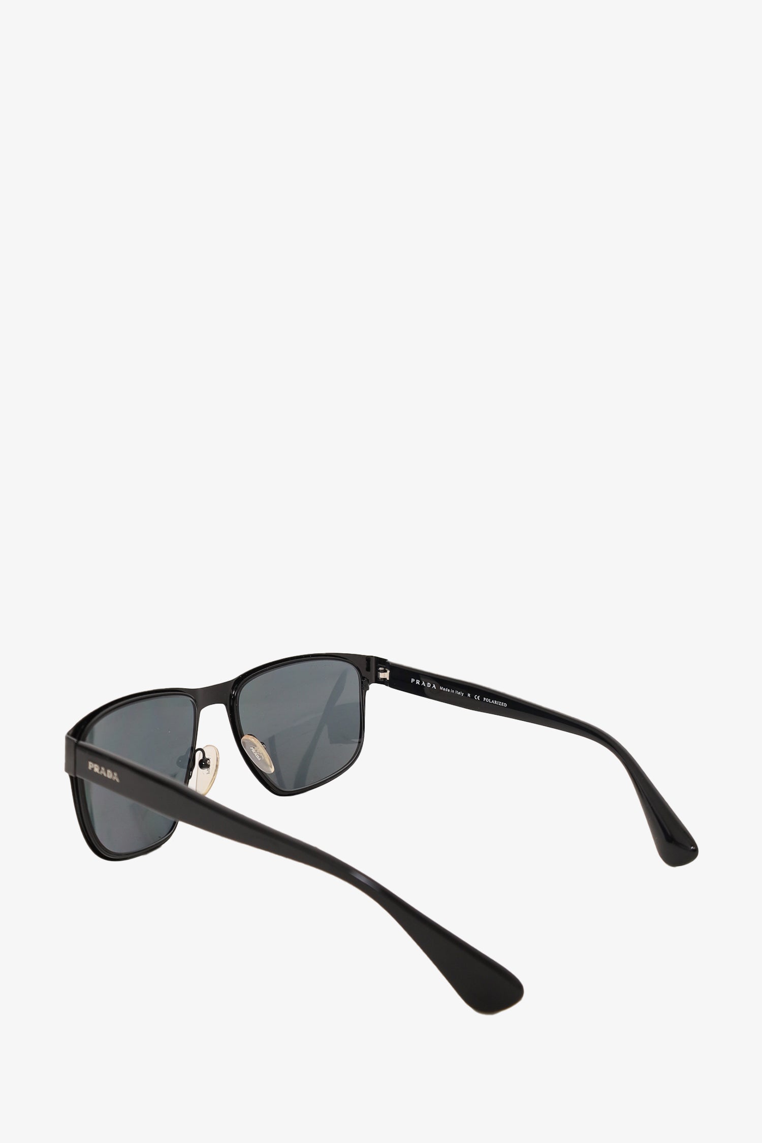Prada Black Square Frame Logo Plaque