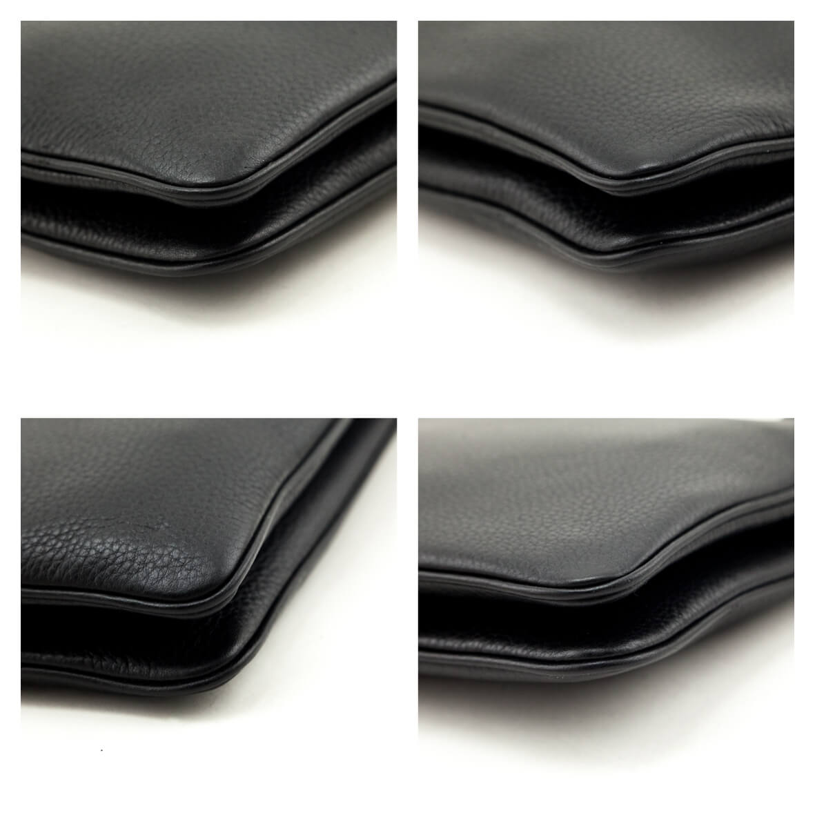 Prada Black Vitello Phenix Double Zip Crossbody Bag