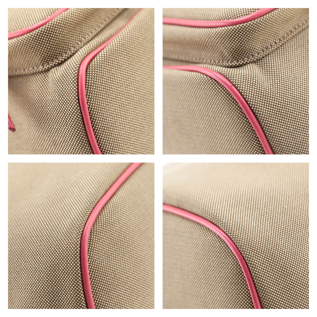 Prada Brown Jacquard Logo Mini Bucket Crossbody Bag