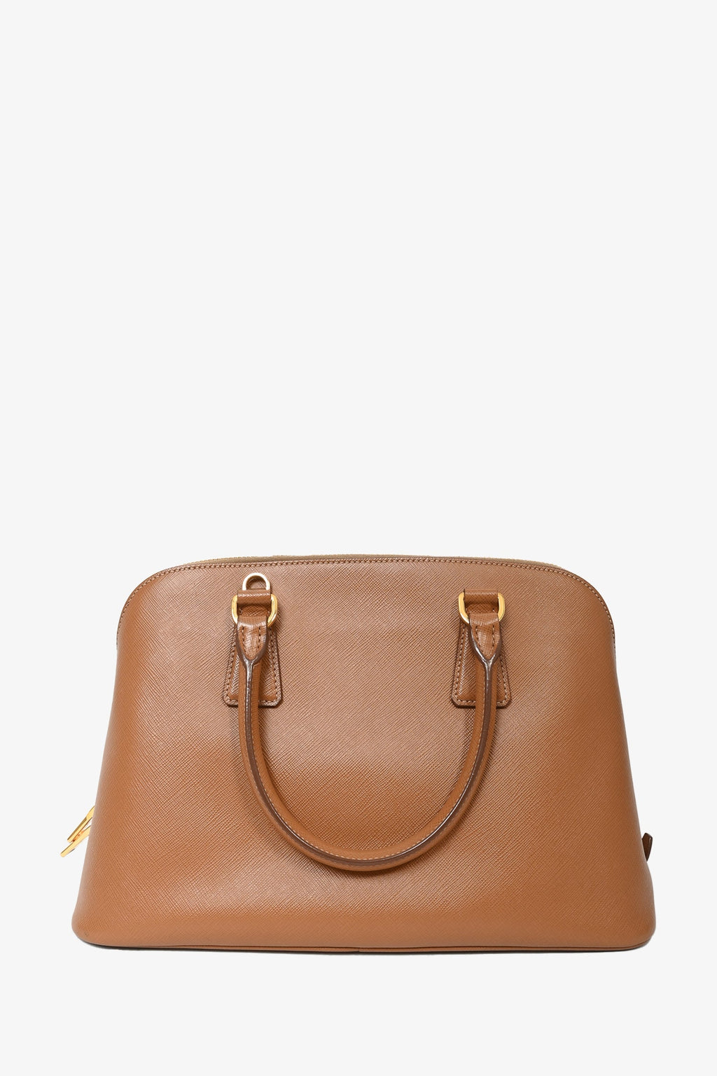 Prada Caramel Saffiano Leather Promenade Top Handle