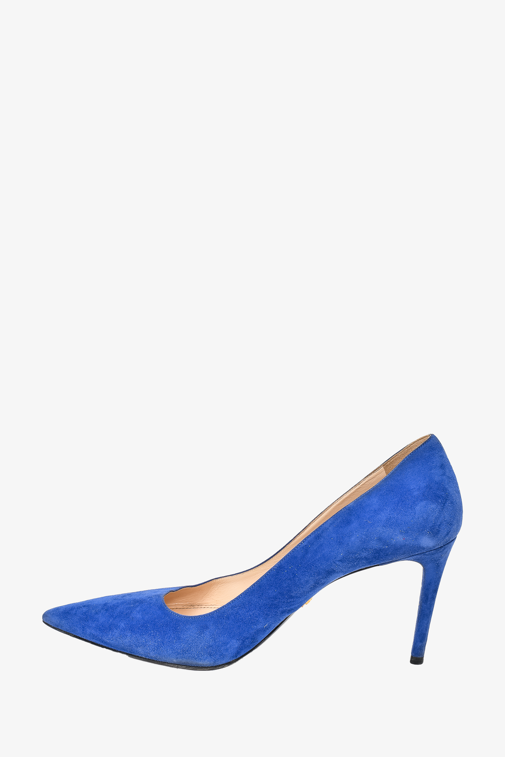 Prada Cobalt Blue Suede Pointed Toe Pumps Size 41
