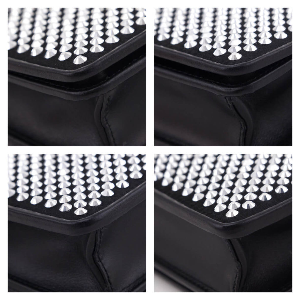 Prada Crystal Mini Wallet Chain