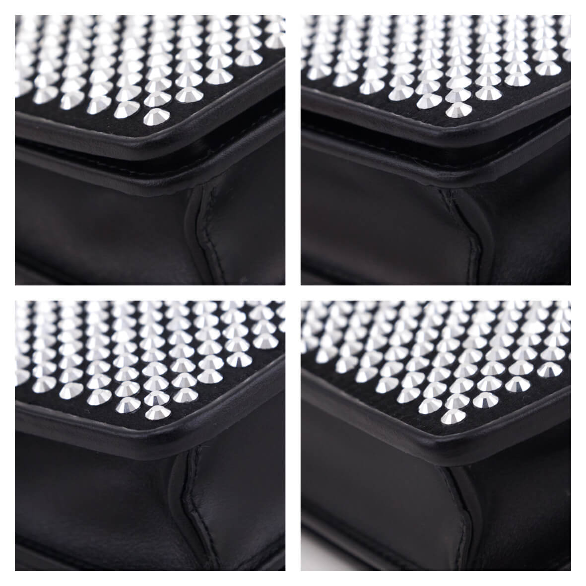 Prada Crystal Mini Wallet Chain