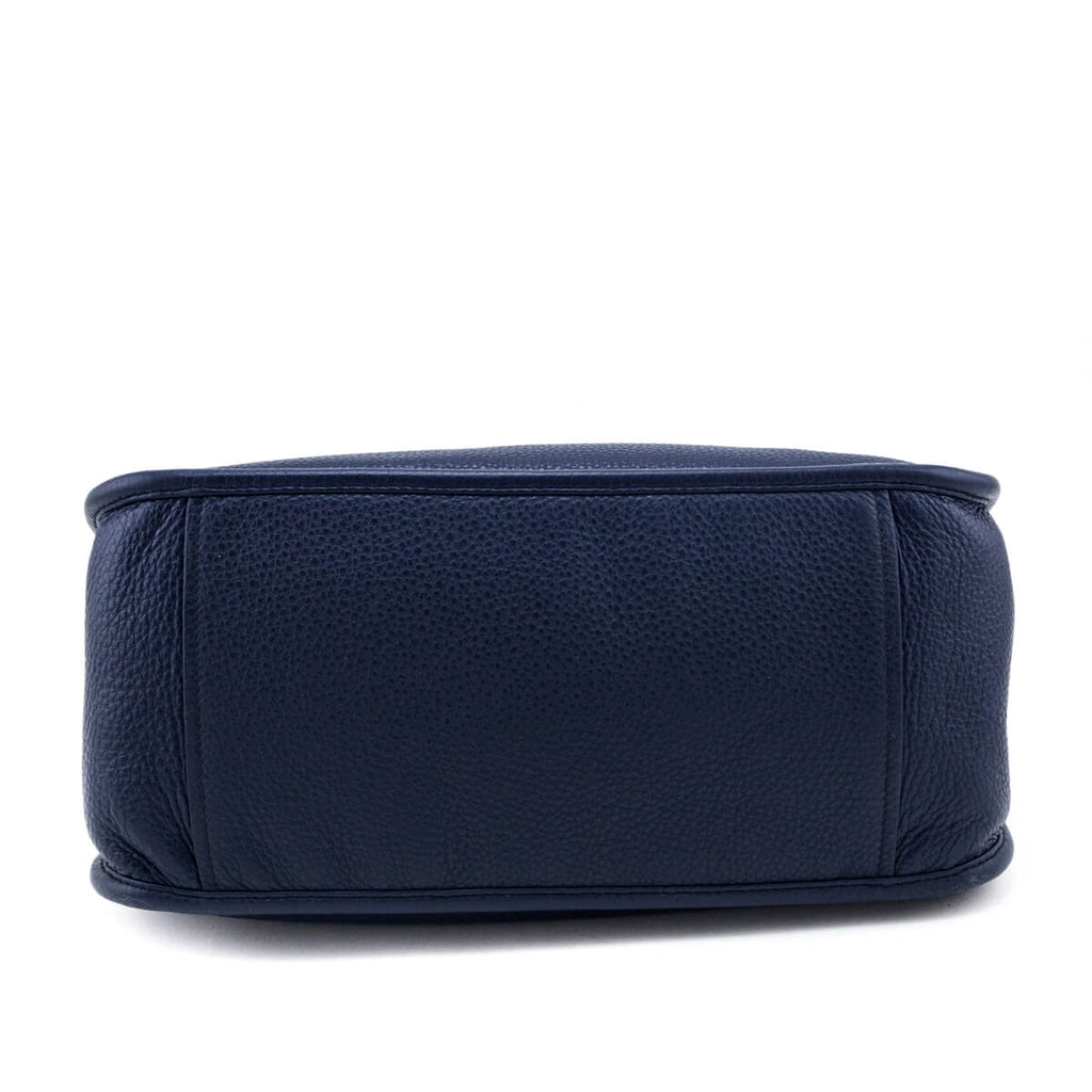 Prada Navy Vitello Daino Soft Hobo Messenger Bag