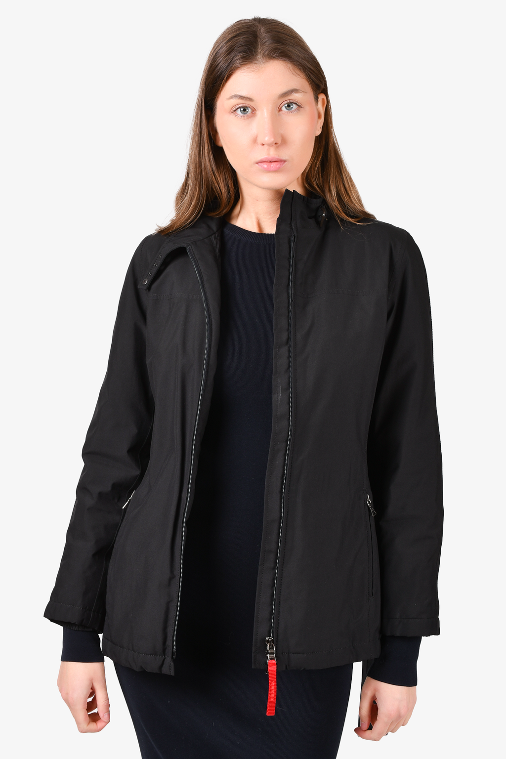 Prada Sport Black Goretex Belted Jacket Size 40