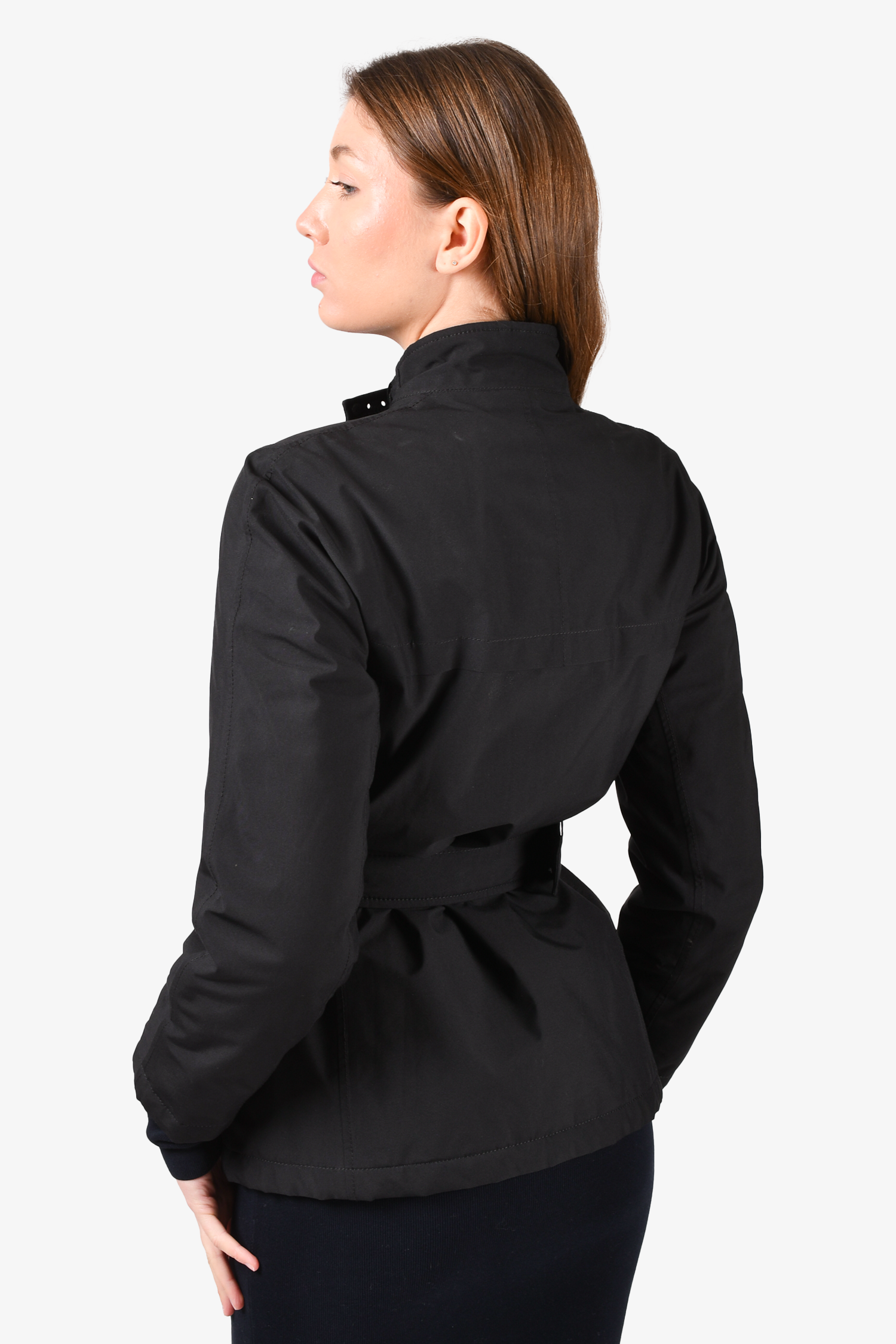 Prada Sport Black Goretex Belted Jacket Size 40