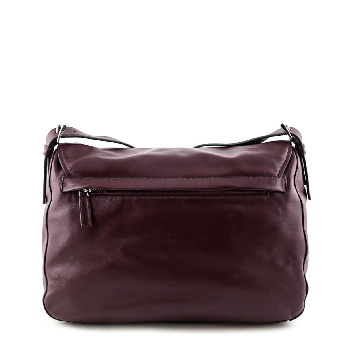 Prada Granato Soft Calfskin Pattina Messenger Bag