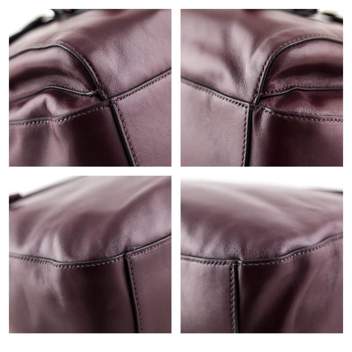 Prada Granato Soft Calfskin Pattina Messenger Bag