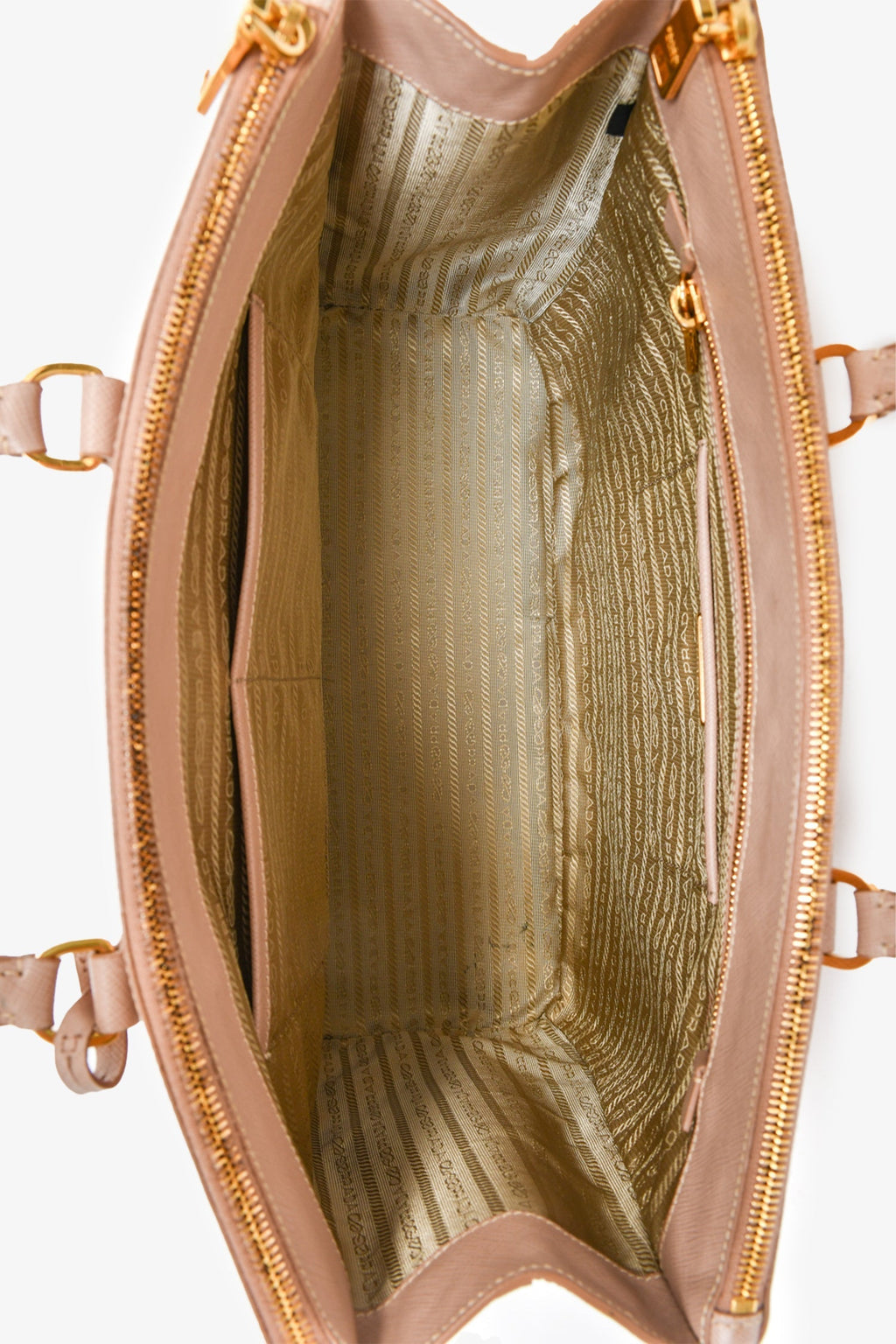 Prada Tan Saffiano Leather Large Galleria Tote Bag