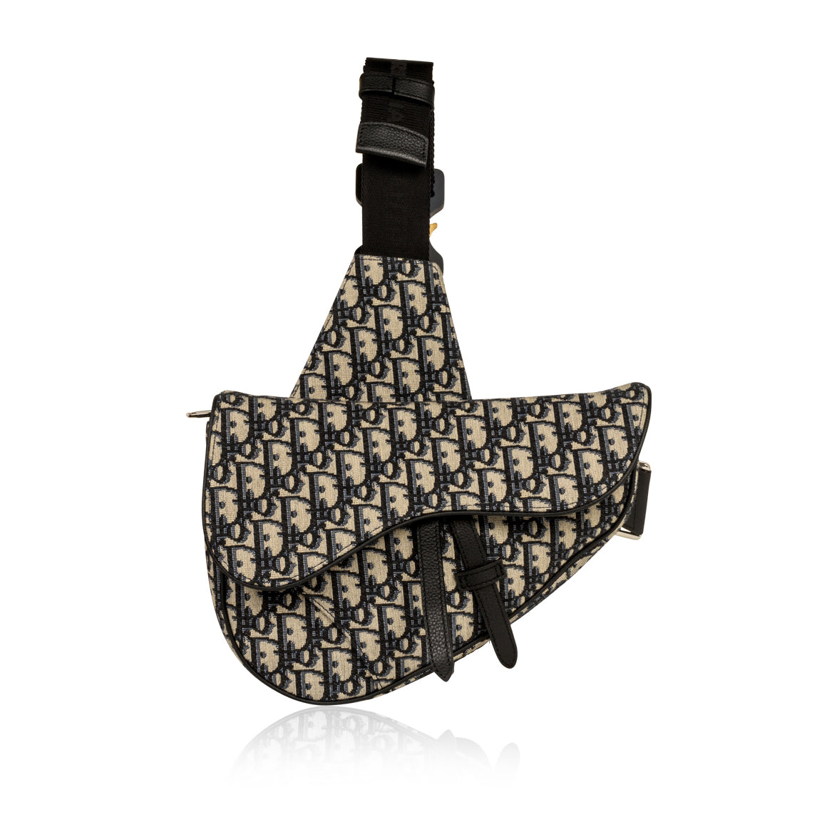 Christian Dior Mens Saddle Bag - Oblique Canvas