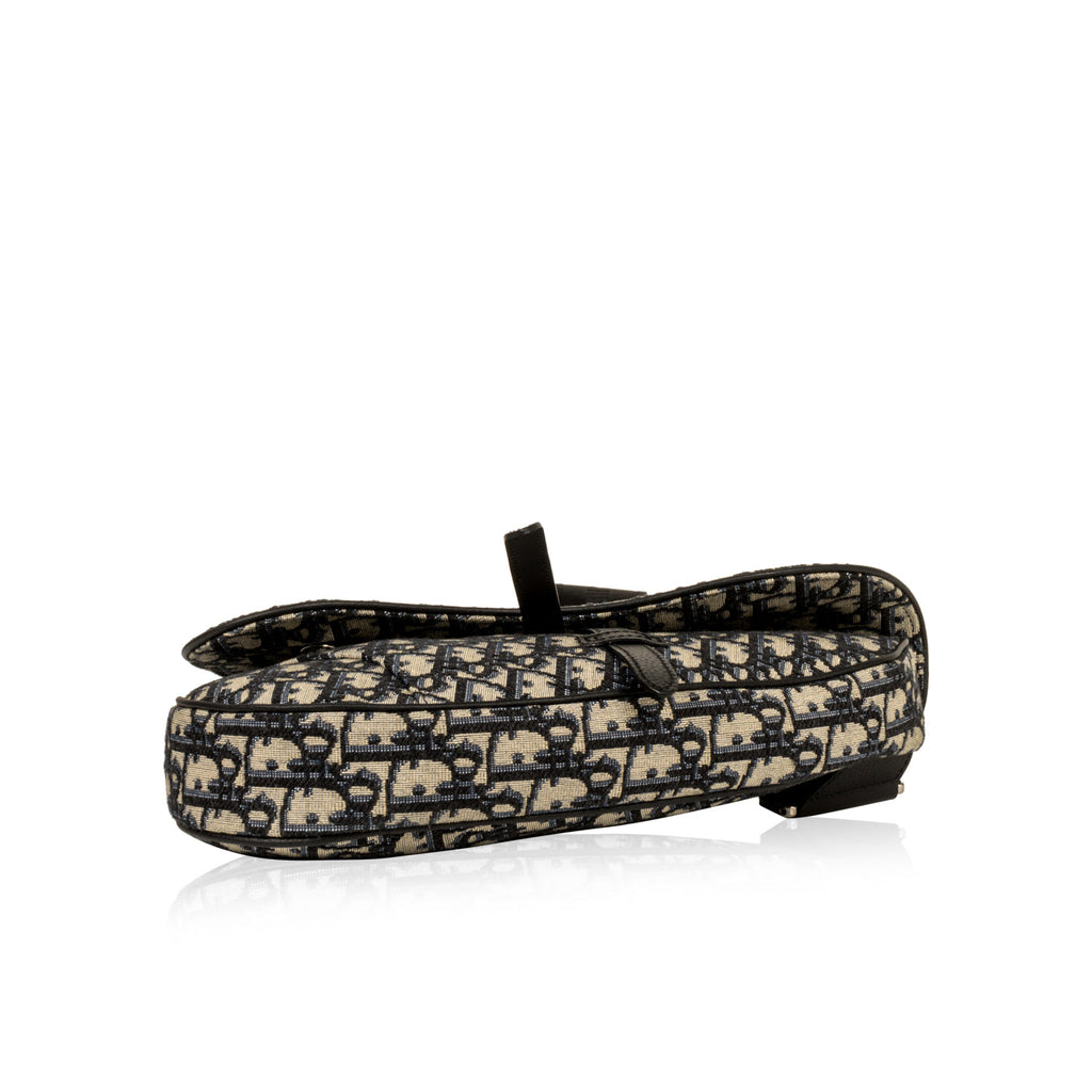 Christian Dior Mens Saddle Bag - Oblique Canvas