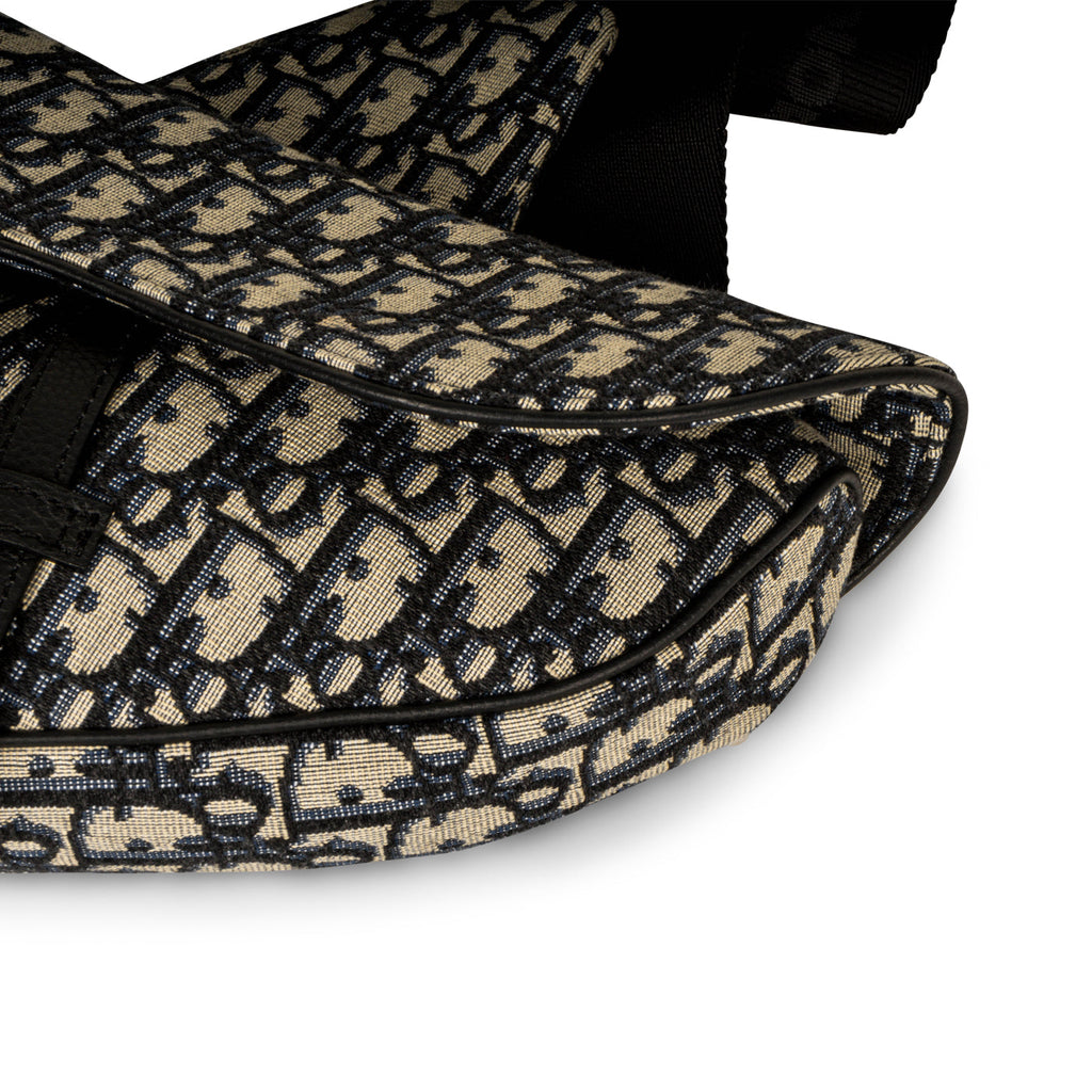 Christian Dior Mens Saddle Bag - Oblique Canvas