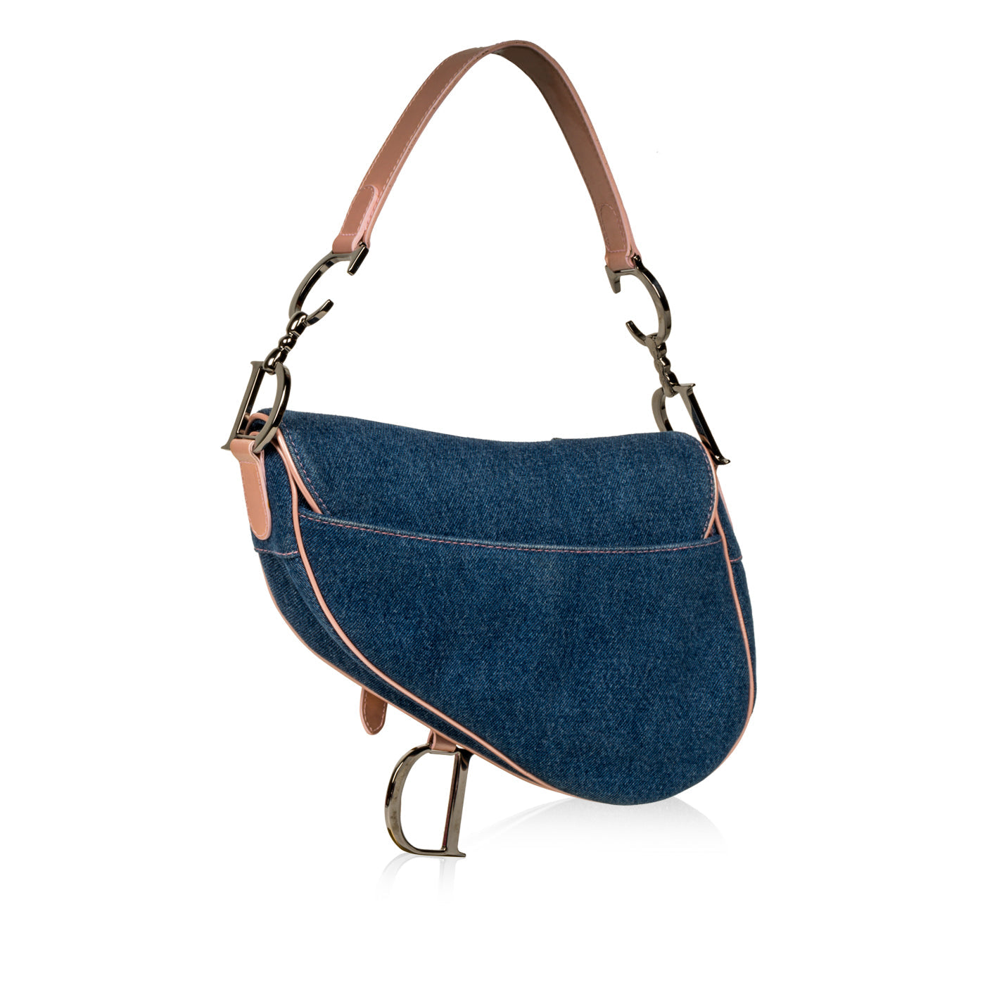 Christian Dior Vintage Saddle Bag - Denim