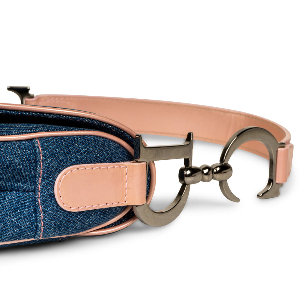 Christian Dior Vintage Saddle Bag - Denim