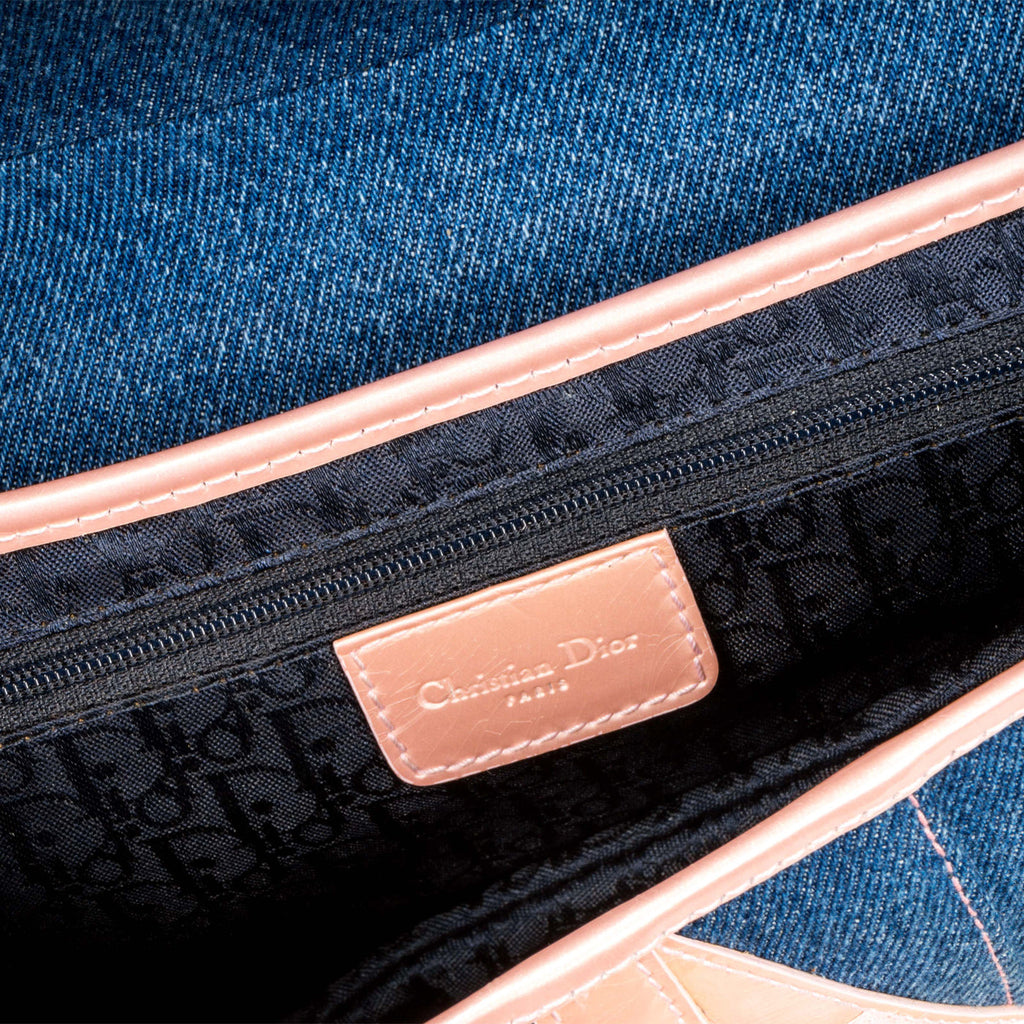 Christian Dior Vintage Saddle Bag - Denim